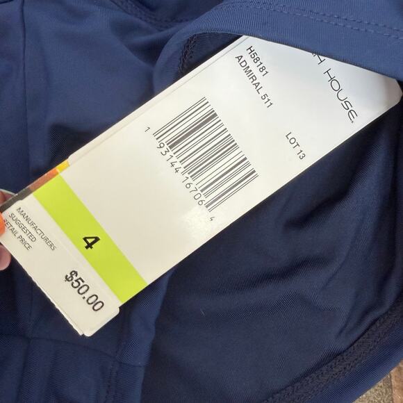 Beach House Boy Short Swim Bottoms Size 4 NEW Pockets Admiral Blue Bikini - Picture 4 of 4